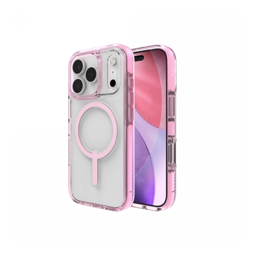 Etui ZAGG Santa Cruz Snap w kolorze różowym, idealnie dopasowane do iPhone 17 Pro.