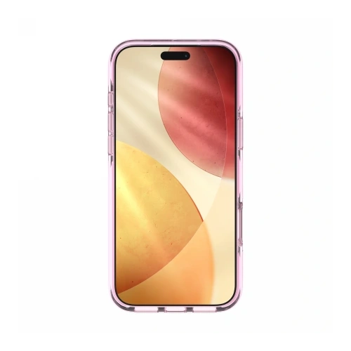 Przód etui ZAGG Santa Cruz Snap w odcieniu pink sorbet, z wycięciami na porty i przyciski.