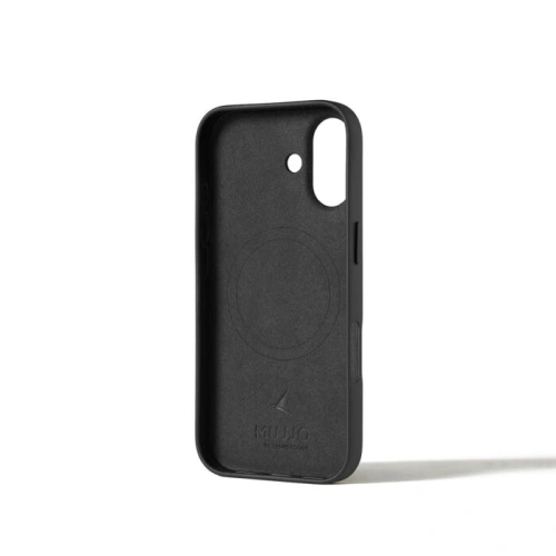 Etui Mujjo z funkcją MagSafe, idealne do bezprzewodowego ładowania.