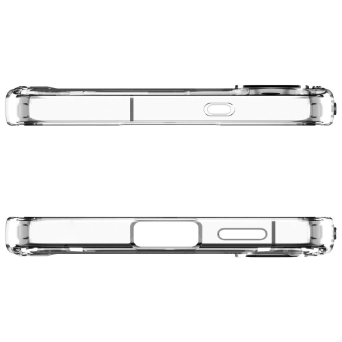 Etui Spigen Ultra Hybrid Mag zamontowane na Samsung Galaxy S25 FE, ukazujące jego smukłą sylwetkę.