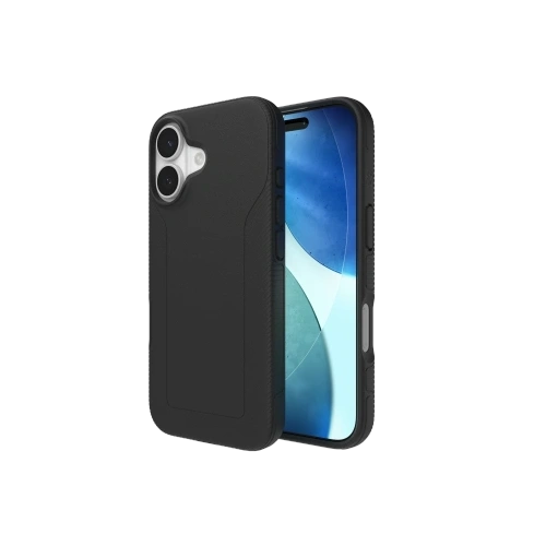 Etui ZAGG Luxe Snap w kolorze czarnym, idealnie dopasowane do Apple iPhone 17 z systemem MagSafe.