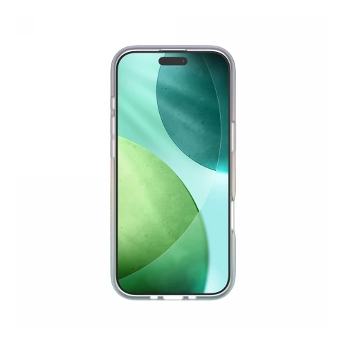 Etui ZAGG Milan Snap na tle minimalistycznym, podkreślające jego iridescentny kolor.