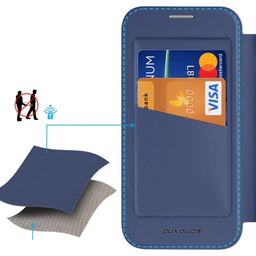 Etui Dux Ducis Skin X Pro z klapką, idealnie dopasowane do Apple iPhone 17 Pro Max