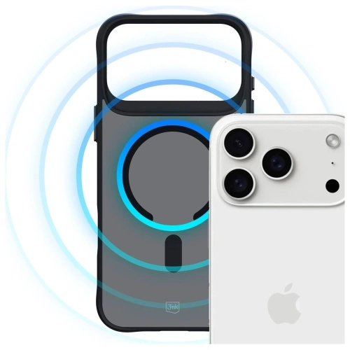 Etui 3MK Smoke MagCase na Apple iPhone 17 Pro Max, chroniące urządzenie przed uszkodzeniami