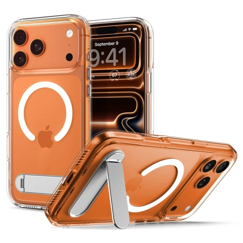 Etui Spigen Ultra Hybrid S Mag MagSafe w przezroczystym kolorze, idealnie dopasowane do iPhone 17 Pro