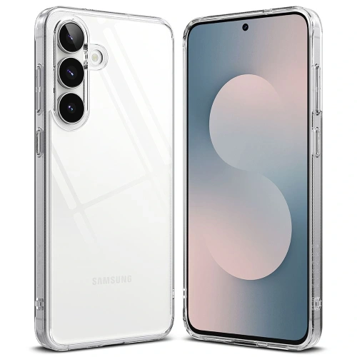 Zbliżenie na hybrydowy materiał etui Ringke Fusion, zapewniający ochronę telefonu