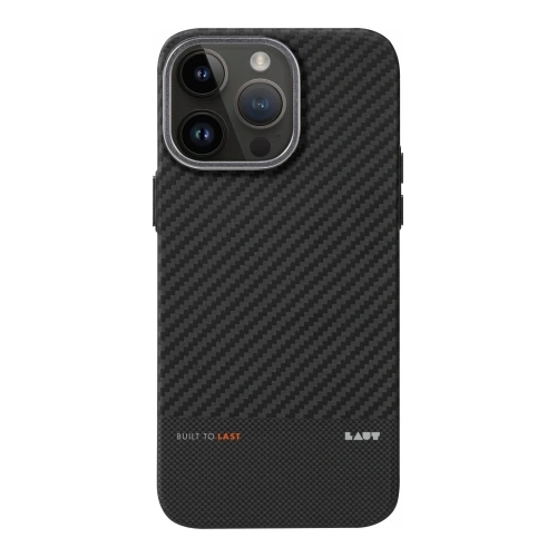 Etui LAUT Kev Protect w kolorze czarnym, idealnie dopasowane do Apple iPhone 15 Pro Max.