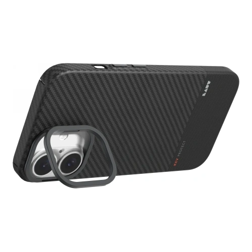 Etui LAUT Kev Protect na tle minimalistycznym, podkreślające elegancki design i funkcjonalność.