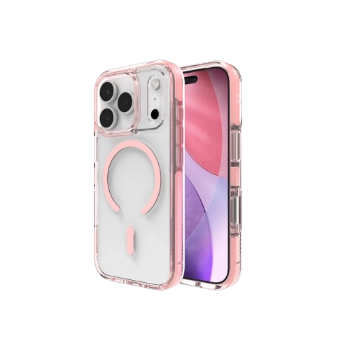 Etui ZAGG Santa Cruz Snap w kolorze różowym, idealne do Apple iPhone 17 Pro z kompatybilnością MagSafe.