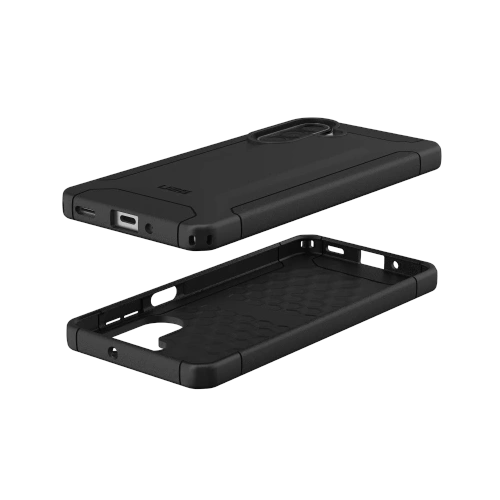 Etui UAG Urban Armor Gear Scout na tle minimalistycznym, podkreślające jego nowoczesny design.