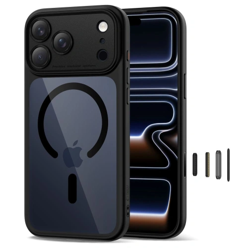 Hybrydowe etui z bliska, pokazujące detale wykończenia i materiału.