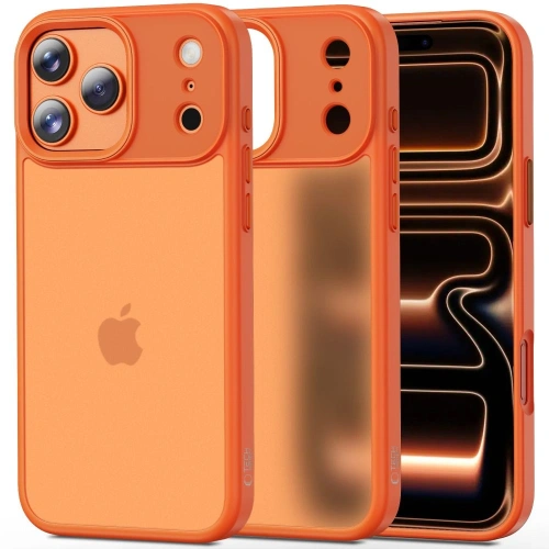 Etui Tech-Protect Flexair Magmat w kolorze cosmic orange, idealnie dopasowane do iPhone 17 Pro Max.