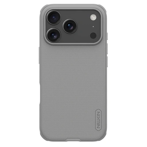 Etui Nillkin Super Shield Pro w kolorze szarym, idealne dopasowane do iPhone 17 Pro Max.