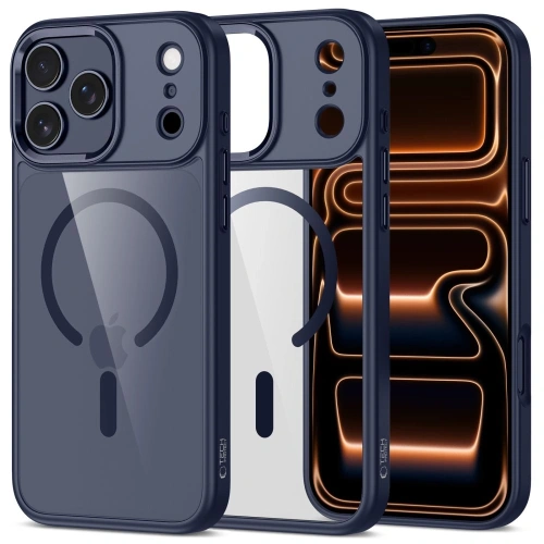 Etui Tech-Protect Magmat MagSafe w kolorze głębokiego niebieskiego na Apple iPhone 17 Pro Max