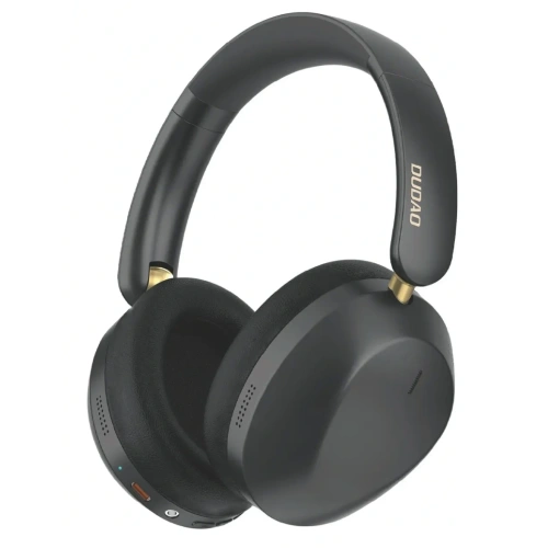 Bezprzewodowe słuchawki Dudao X22 Max w kolorze czarnym, idealne do słuchania muzyki.