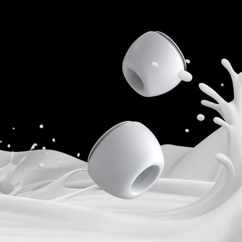 Widok z bliska na białe końcówki Tech-Protect, doskonałe do codziennego użytku.