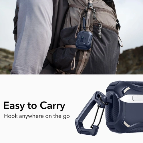 Zbliżenie na etui ESR Cyber FlickLock, pokazujące detale wykonania i materiał.