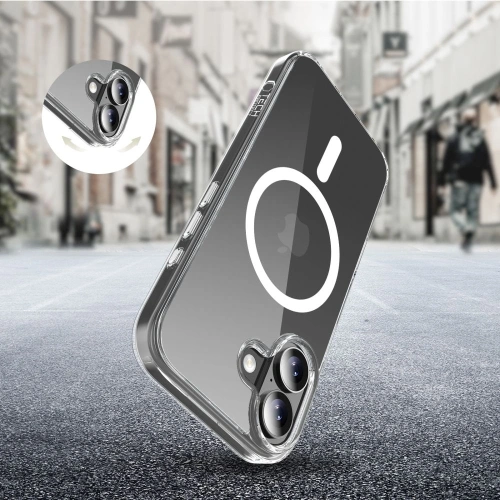 Widok etui Tech-Protect Flexair Hybrid CC z boku, eksponujący smukły design.