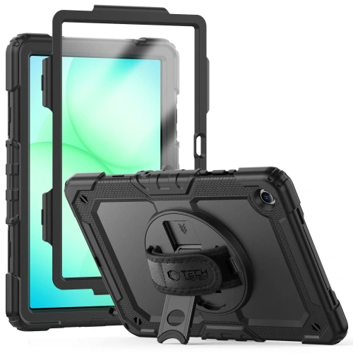 Etui Tech-Protect Solid w kolorze czarnym, idealne dla Samsung Galaxy Tab A9+ i A11+ Plus.
