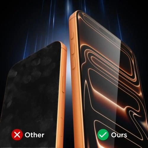 Instalacja szkła hartowanego na iPhone 15 z wykorzystaniem zestawu aplikacyjnego