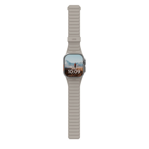 Brązowy pasek UAG pasujący do zegarka Apple Watch 44/45/49mm, doskonały na co dzień.